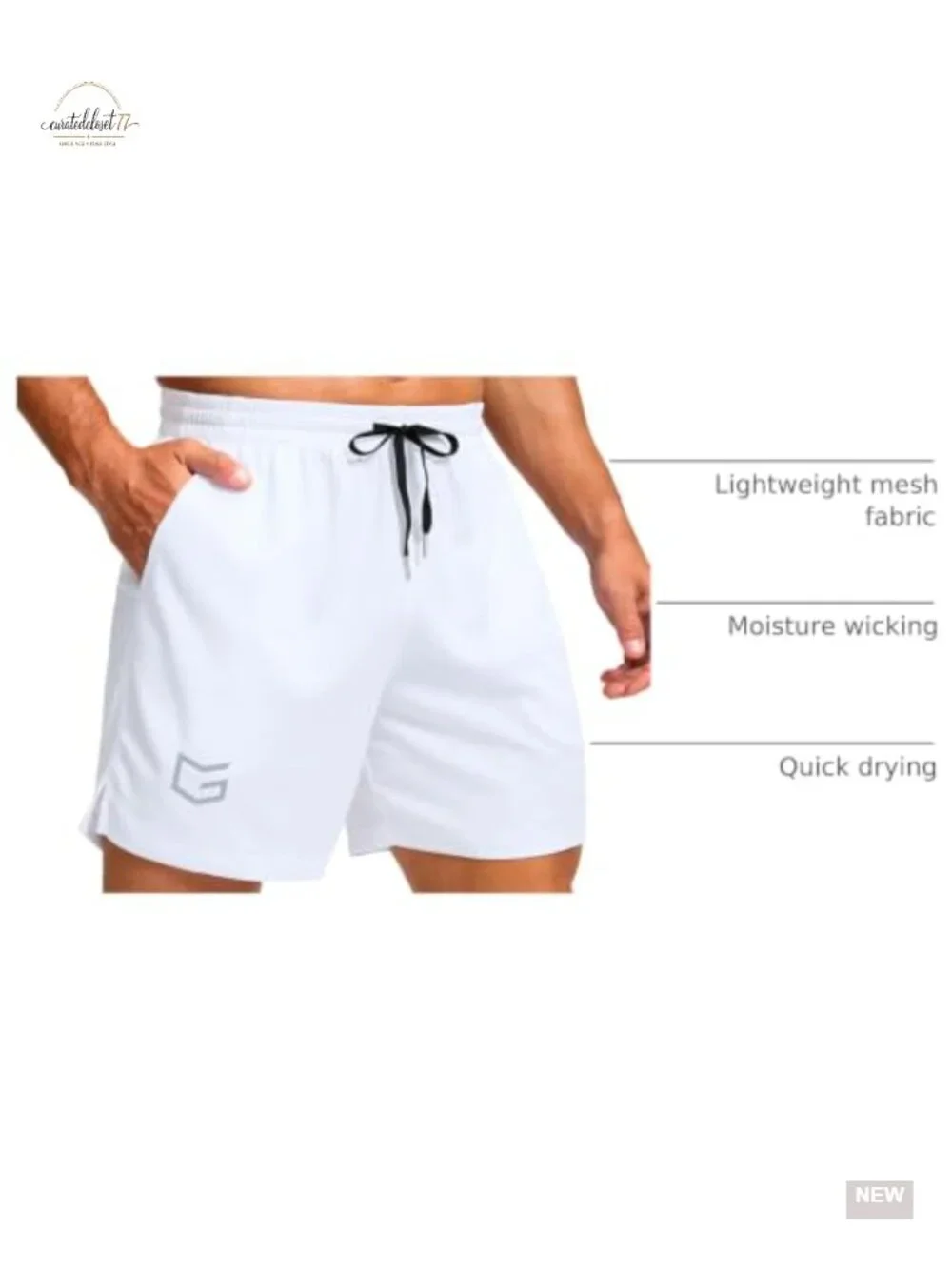 Men's Athletic Workout Shorts with Pockets 7